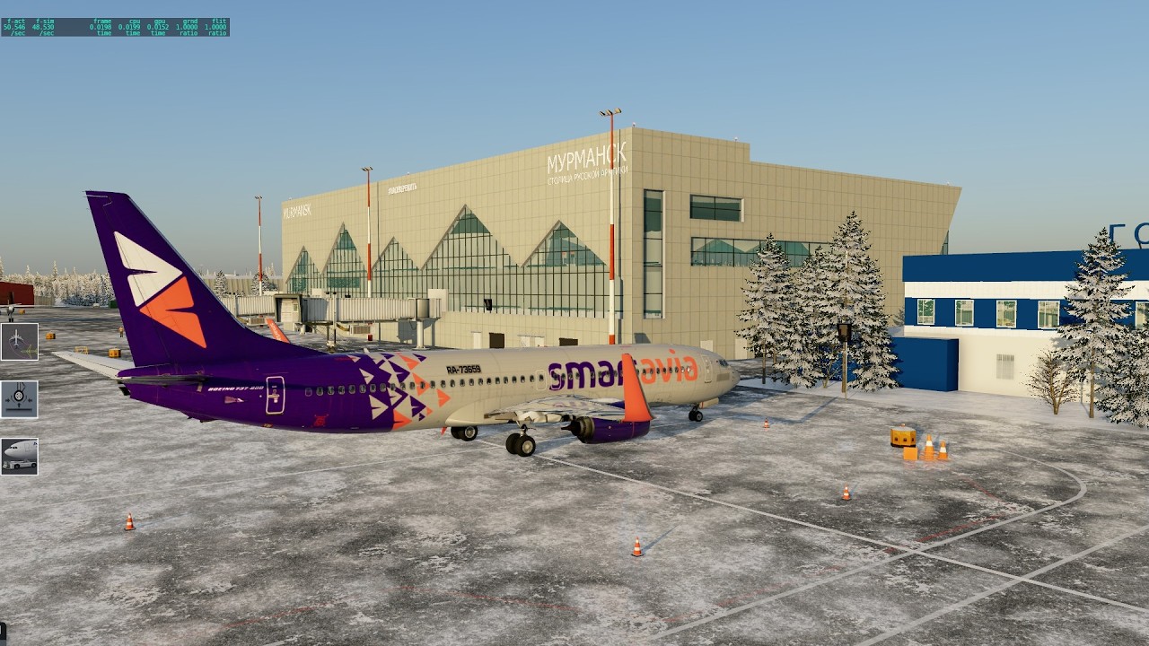 Проба XPlane 12.4.0.9 |  Летим Мурманск - Санкт-Петербург (Пулково),  смотрим ЖПУ | LevelUP 737 V2