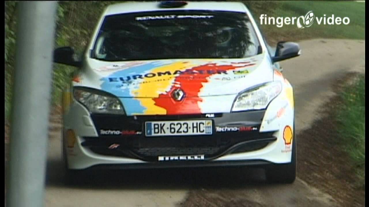 Eric Mauffrey et la Renault Mégane N4 au rallye du Critérium Jurassien 2011