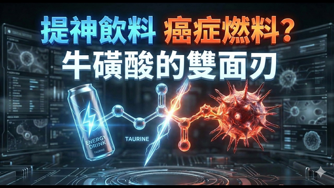 提神飲料還是「癌症燃料」？牛磺酸的雙面刃！ | 醫學新知解碼 EP.094