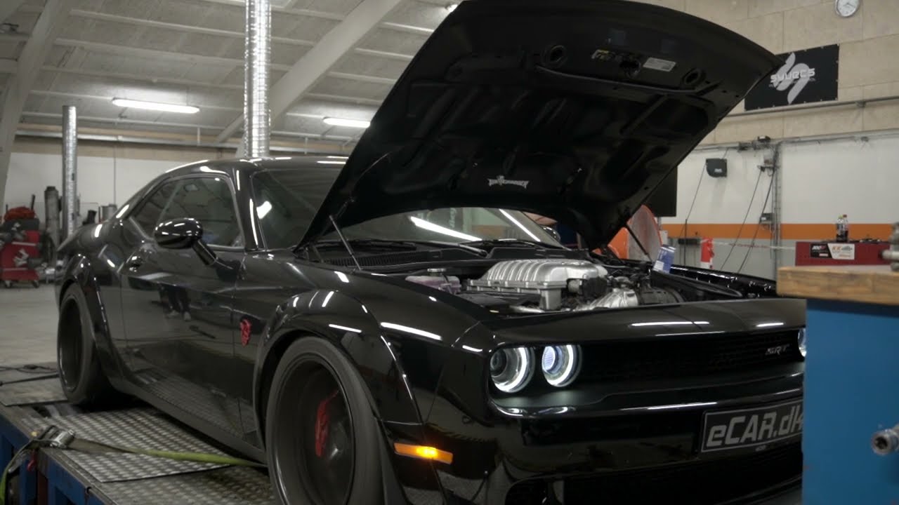 Dodge Challenger DEMON p&aring; rullefelt hos KK Autoteknik!