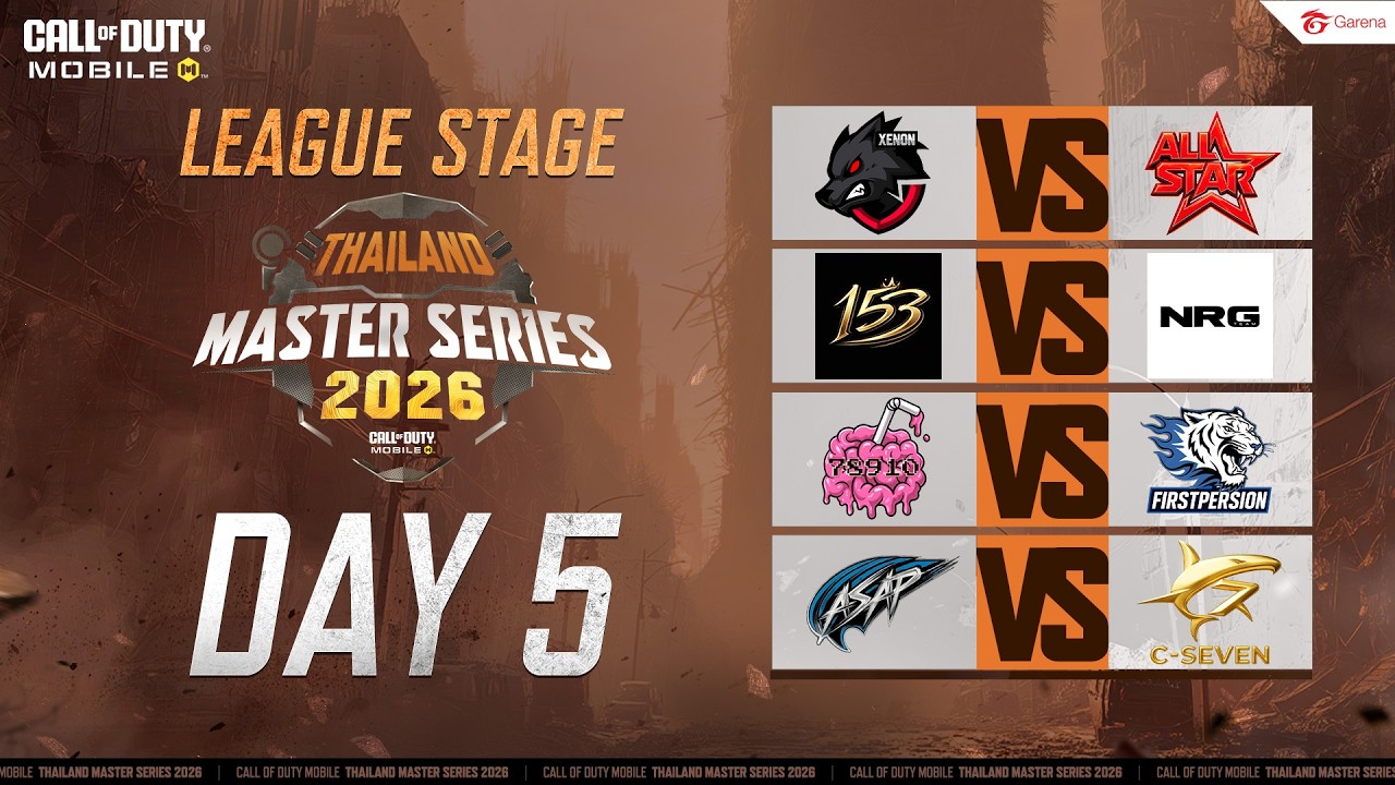 🔴LIVE:  CODM: Thailand Master Series 2026 - League Stage DAY 5