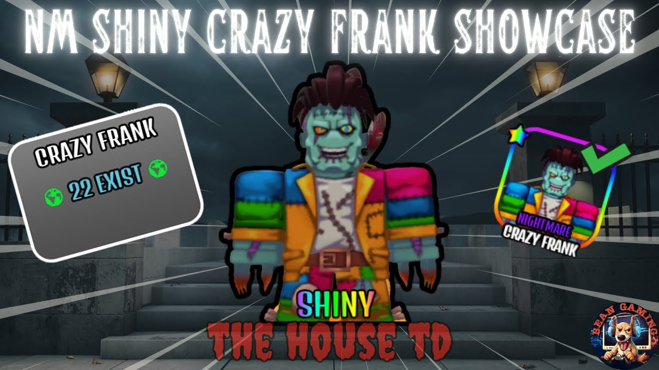 NIGHTMARE SHINY CRAZY FRANK!!!!! LET'S GOOOOOOOOO!!!! - The House TD Roblox