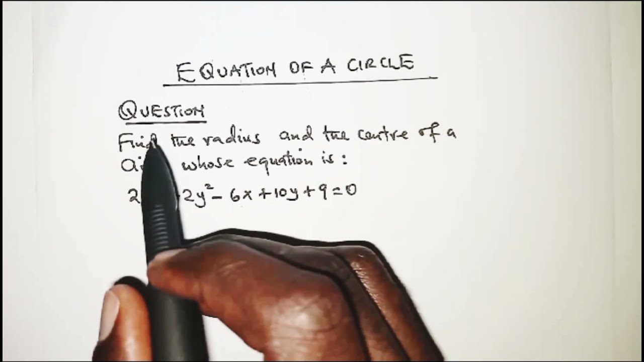 Find Radius & Center of Circle in 2x^2+2y^2-6x+10y+9=0 Equation | Step-by-Step