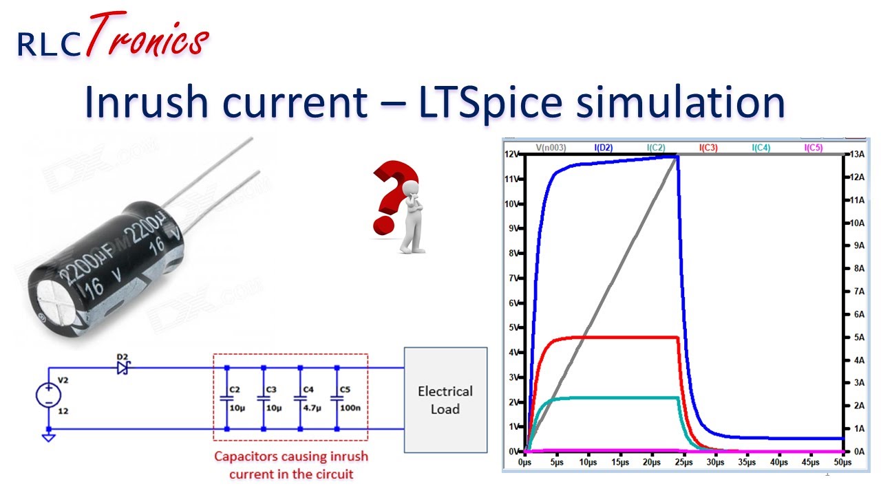 RT#7. Inrush Current and reducing methods - Ltspice Simulation