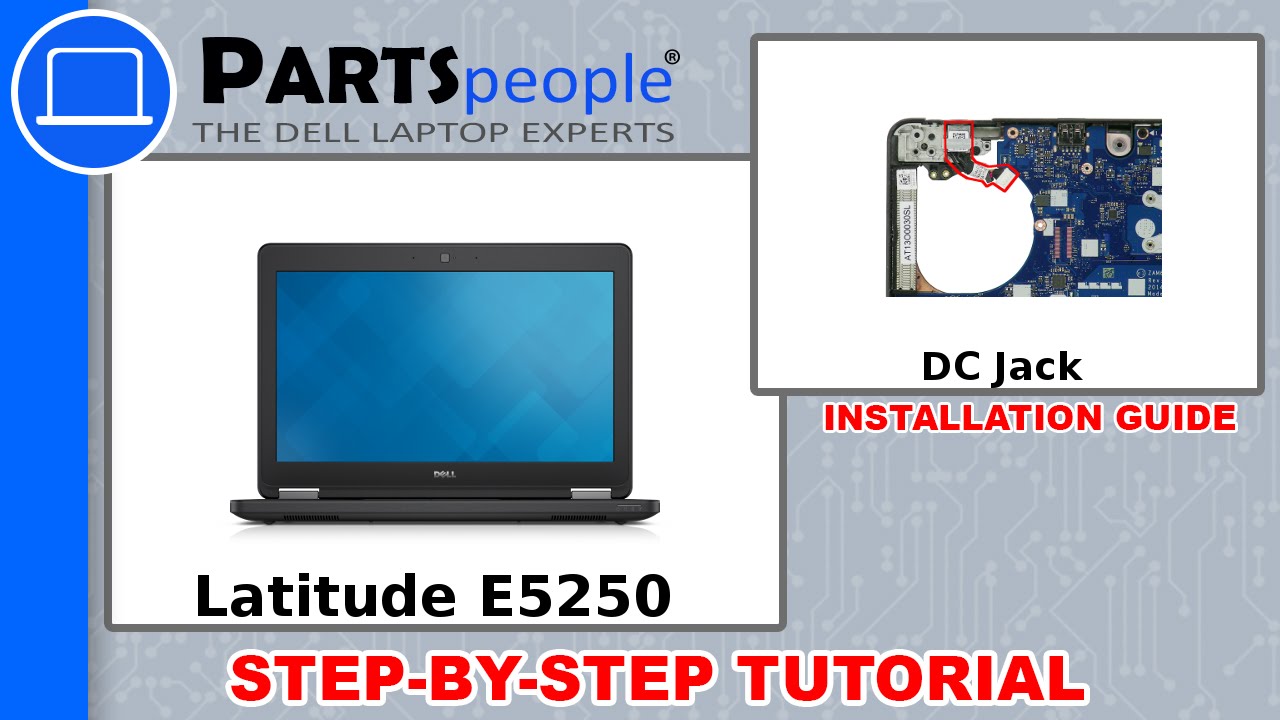 Видеоруководство по использованию разъема постоянного тока для Dell Latitude E5250 (P25S001)