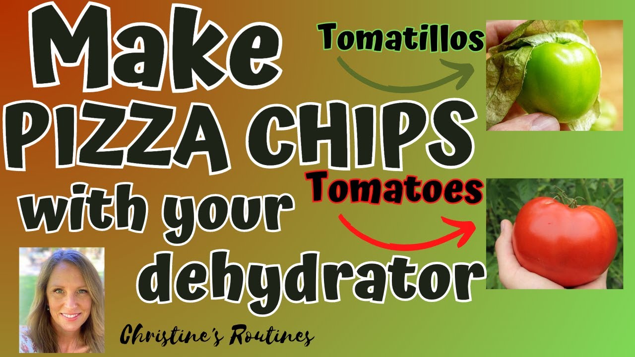 Pizza Chips Made From Dehydrated Tomatillos And Tomatoes. From Start To Finish.