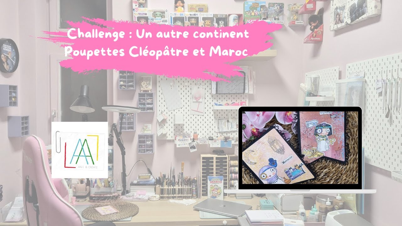 Challenge poupettes un autre continent Cleopatre et Maroc @Valou76scrapcreation