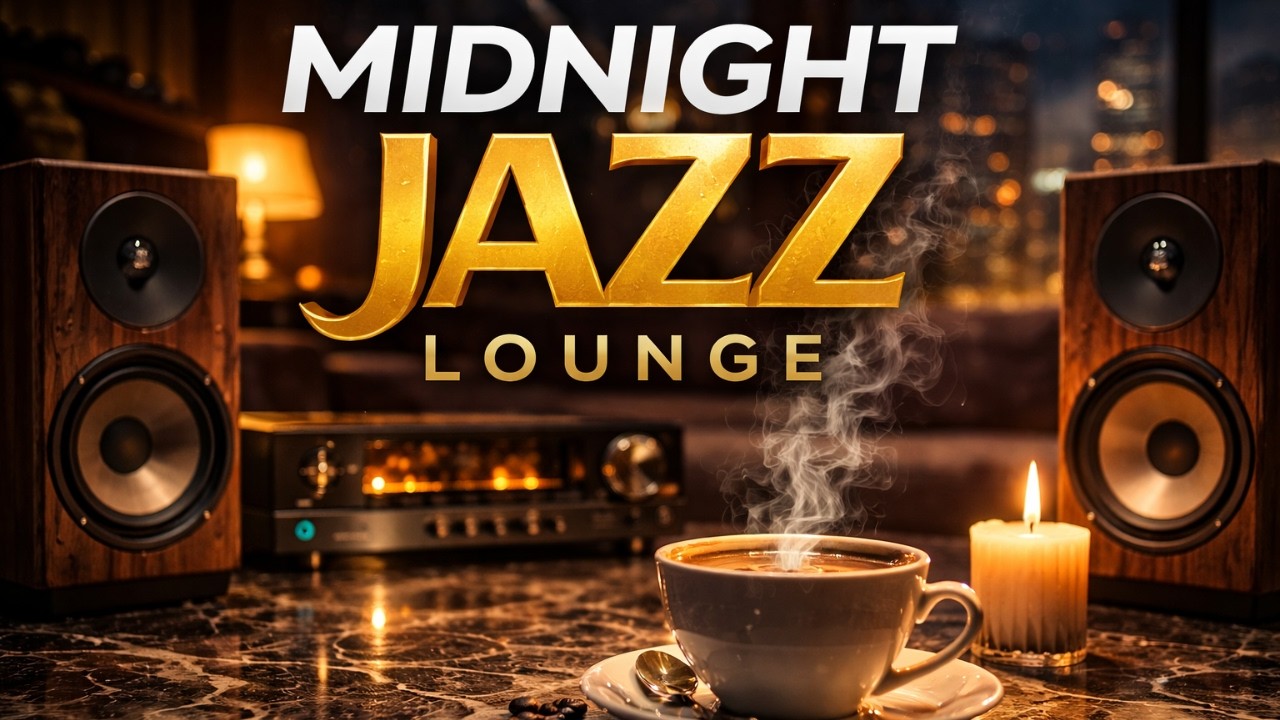 Luxury Midnight Jazz Lounge ☕ Smooth Jazz Cafe Music for Study & Work GN30