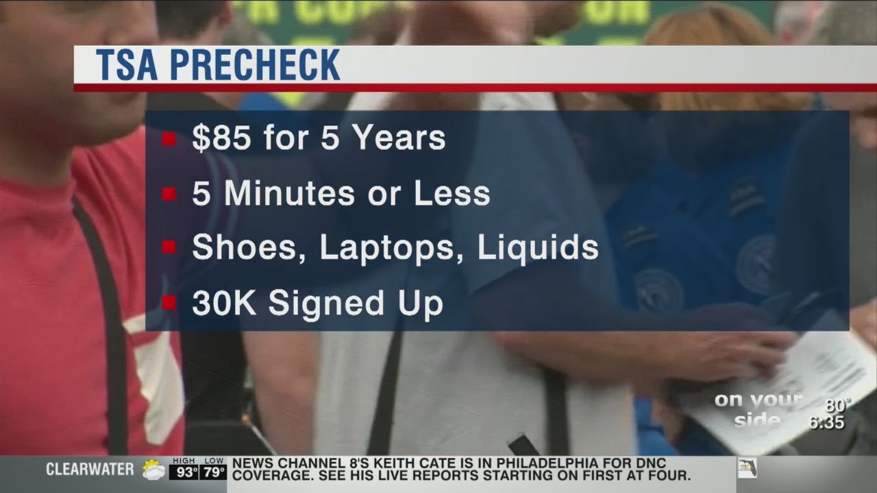 TSA pre-check program expanding at Tampa Bay airports