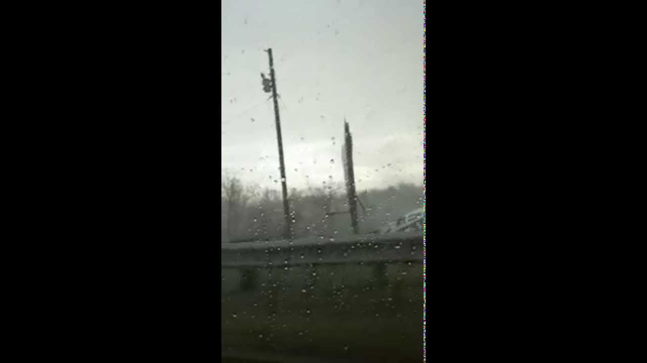 Billboard collapses in strong winds!