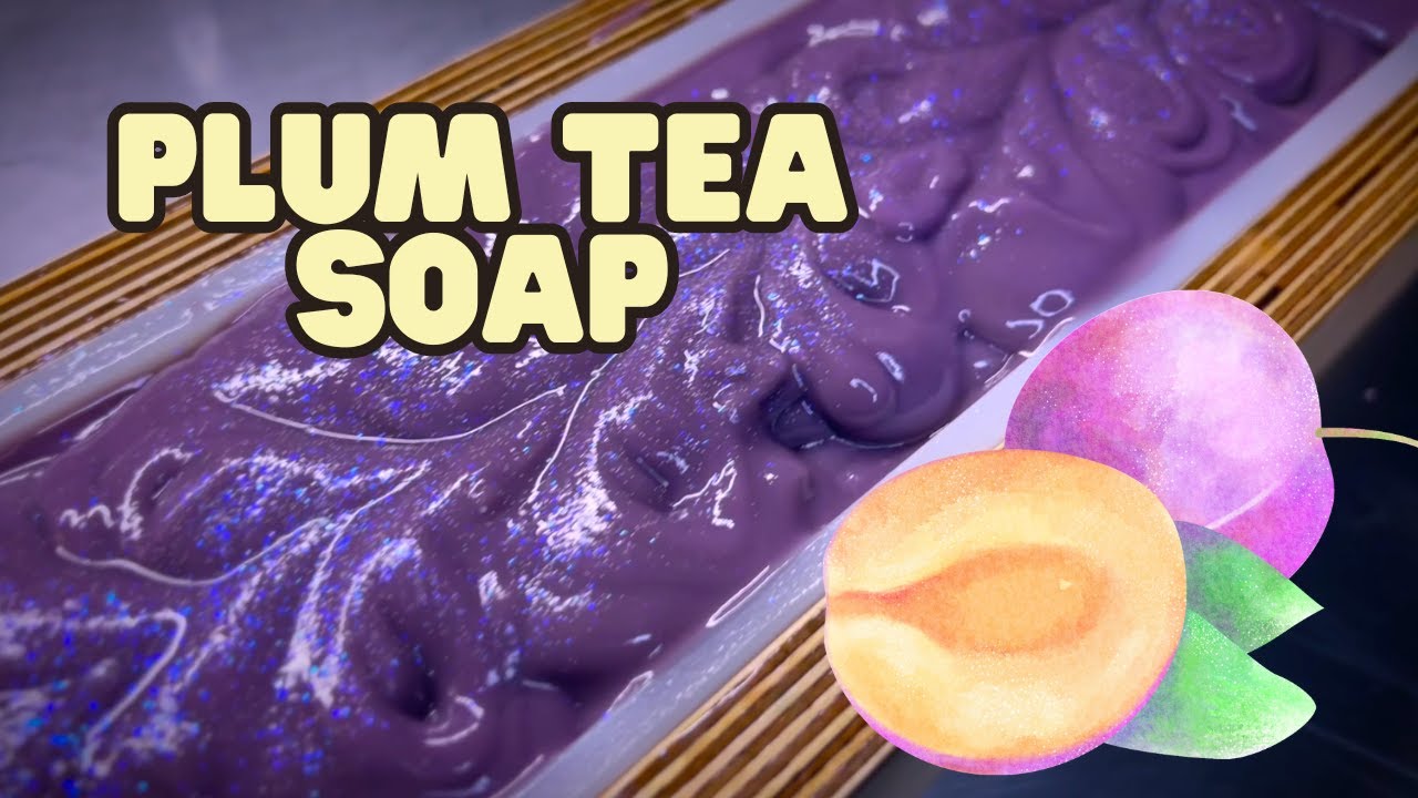 Plum Tea Soap - Silent Soap Making- Color Morphing