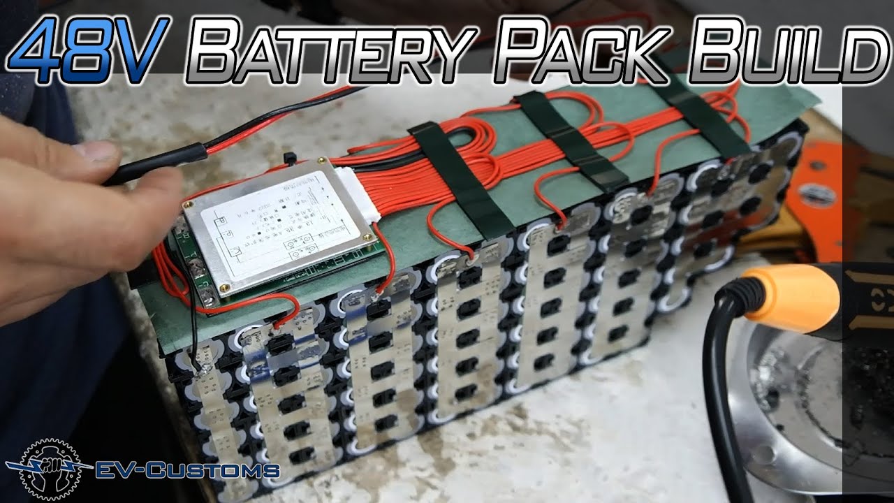 BAK 18650 Battery Pack Build  6P (15Ah) 13S (48V)