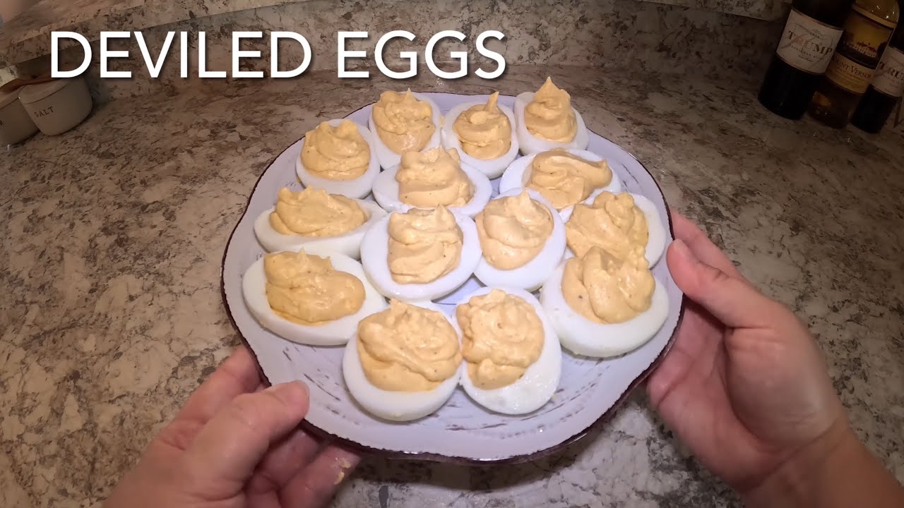 Deviled Eggs!! Quick & Easy Appetizer Or Side Dish For Any Occasion & Trick To Remove Shell Easily!