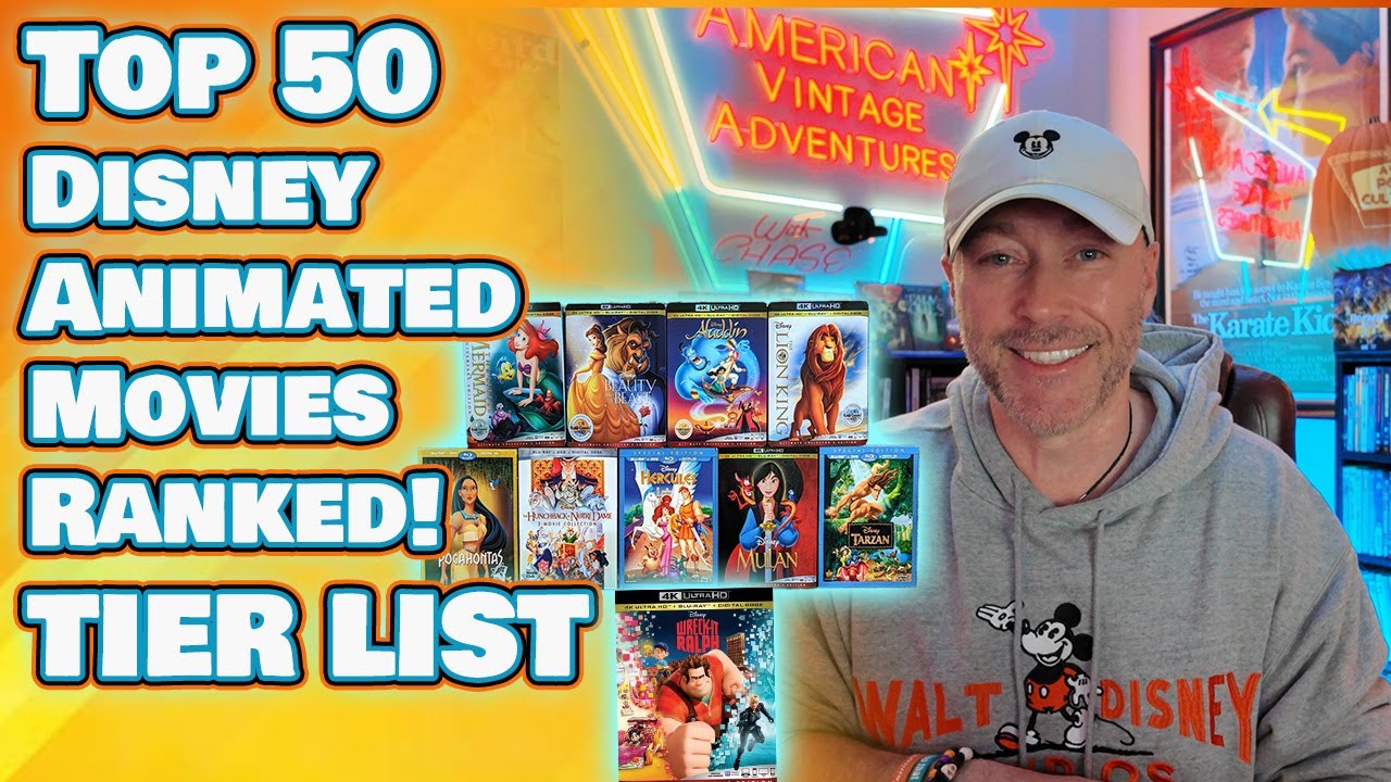 Ranking the TOP 50 Disney Animated Movies of All-Time - Tier List