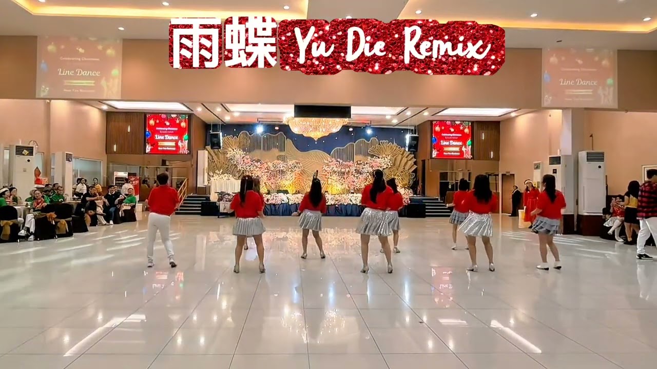 雨蝶 Yu Die Remix || Lusi Line Dance || Acara Natal Laose Kartinah || Hwa Yen || Demo By : Lusi LD