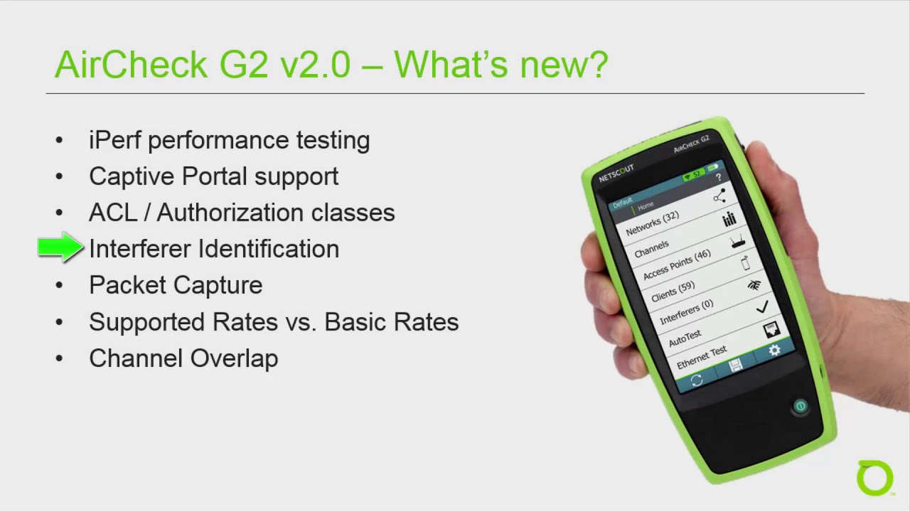 NetAlly: formerly Netscout: AirCheck G2 v2 Features