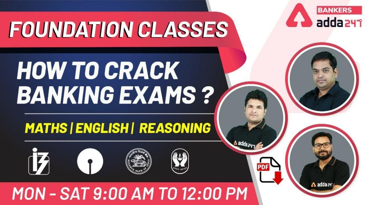 Adda247 Foundation Batch [Free Classes] | Adda247 Banking Exams Preparation from Scratch