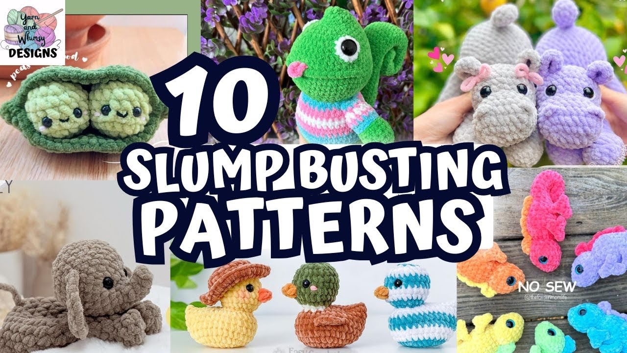 I’m back! 10 patterns that broke my crochet slump!  REVIEWS #amigurumi #crochetpatterns 