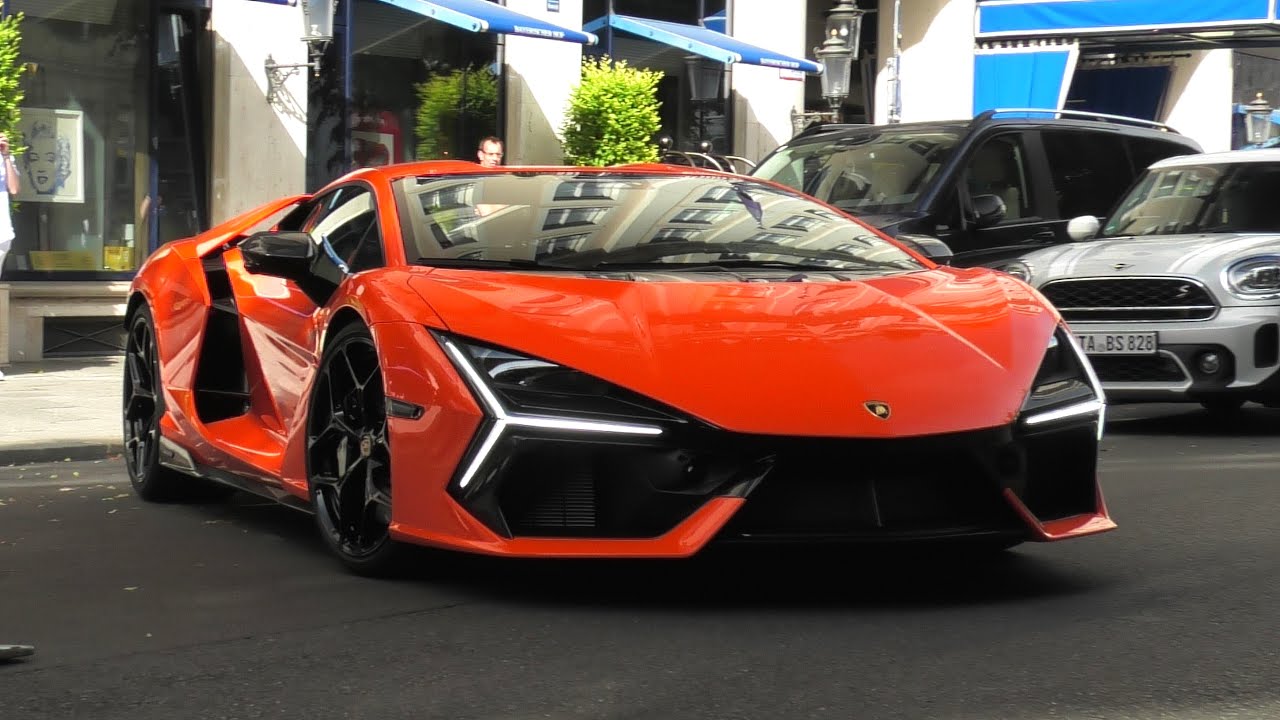 BRAND NEW Lamborghini REVUELTO (Aventador Successor) | LOUD Start Up + Driving + Carporn | Munich