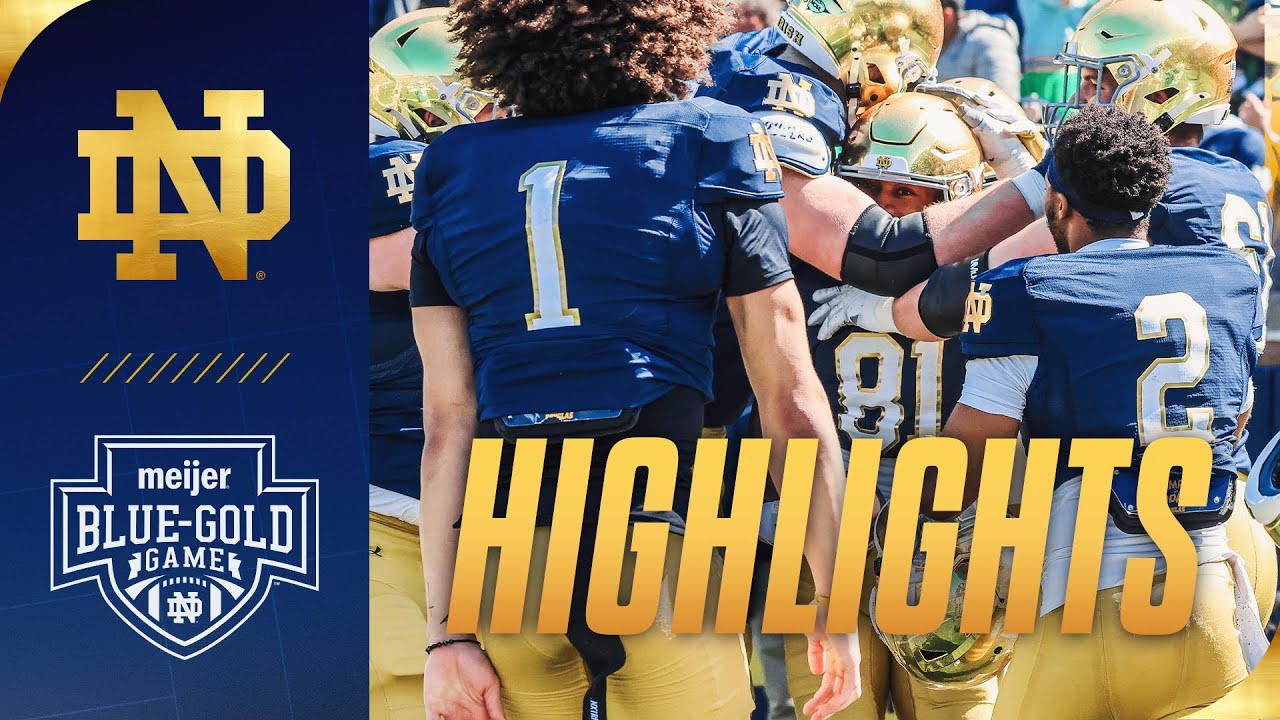2025 Blue-Gold Game Highlights | Notre Dame Football