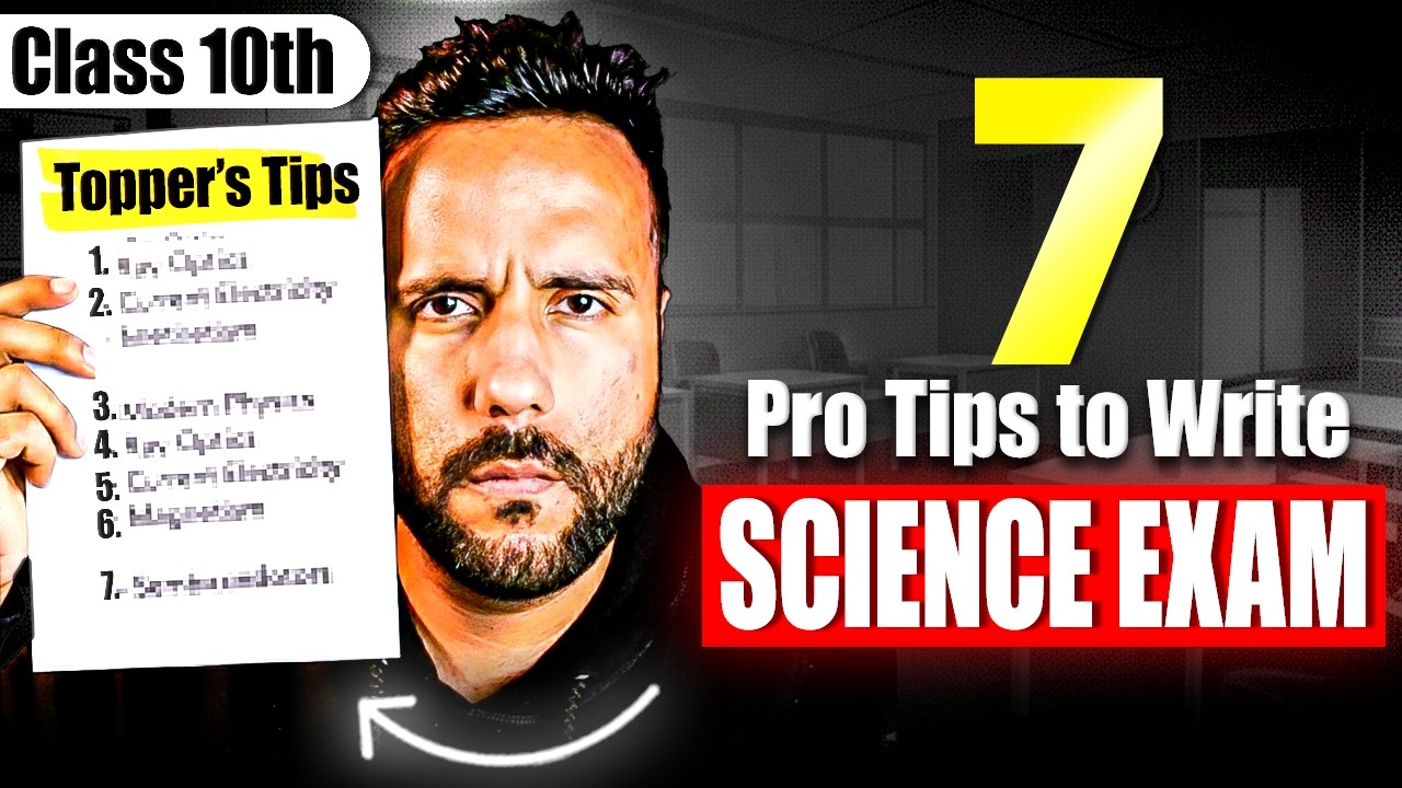 7 Pro tips to write Science Exam | Improve Marks in Science