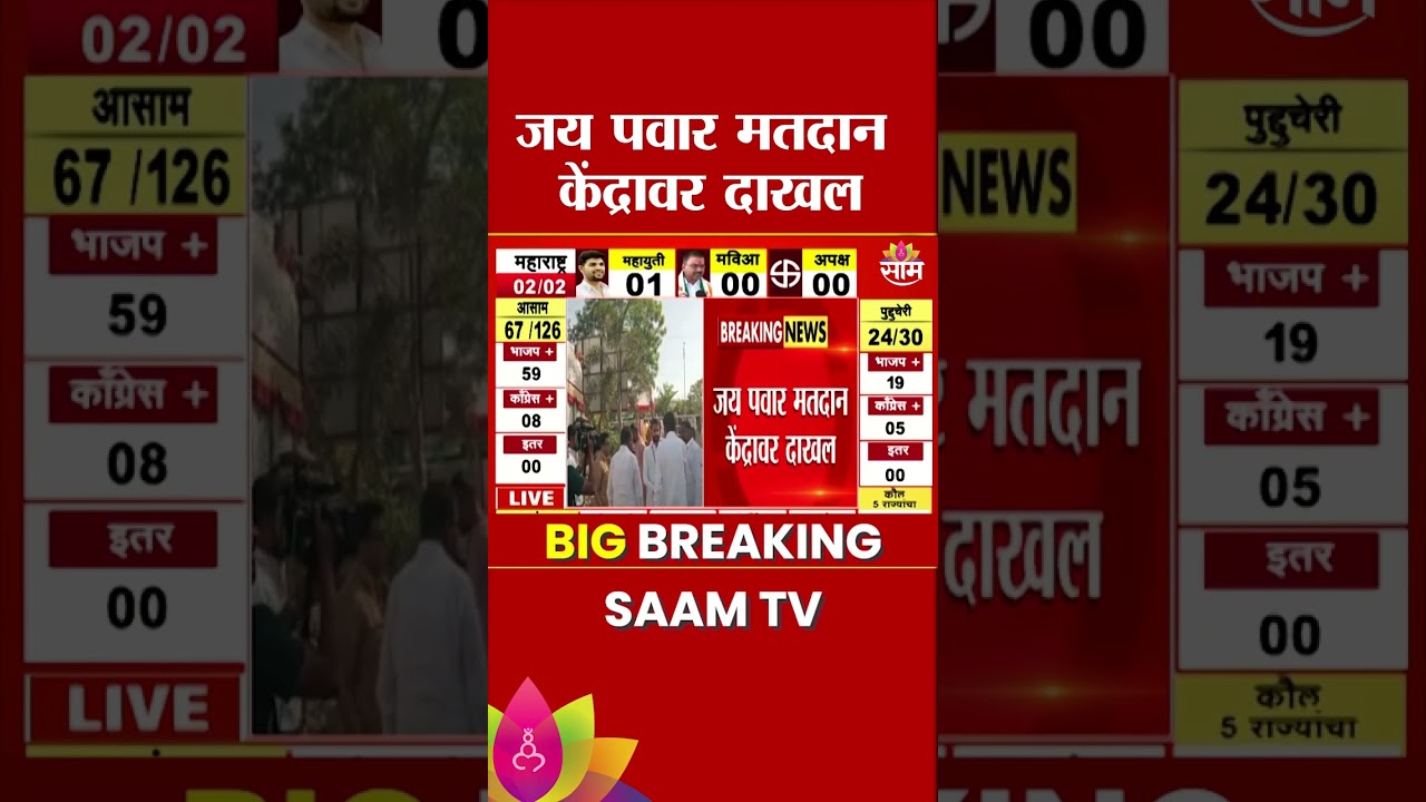 जय पवार मतदान केंद्रावर दाखल | Baramati By-Election Result