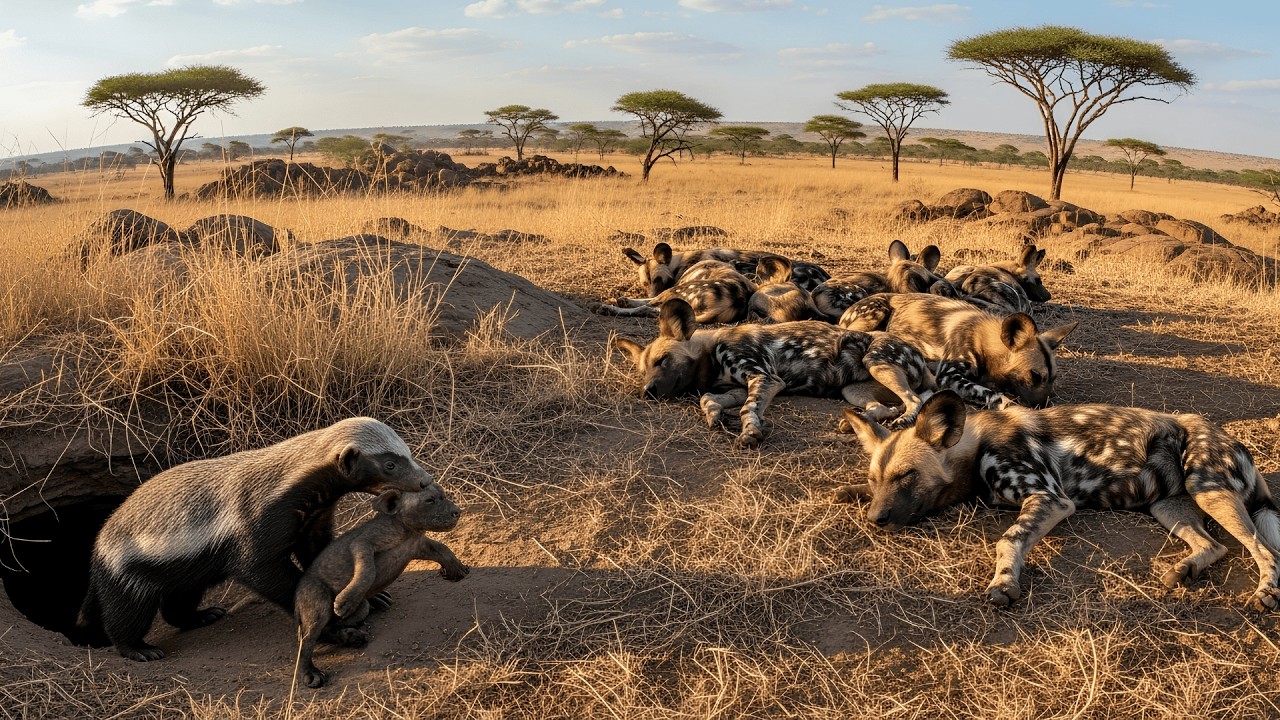 Honey Badger Stole Their Pup&hellip; But They Woke Up!