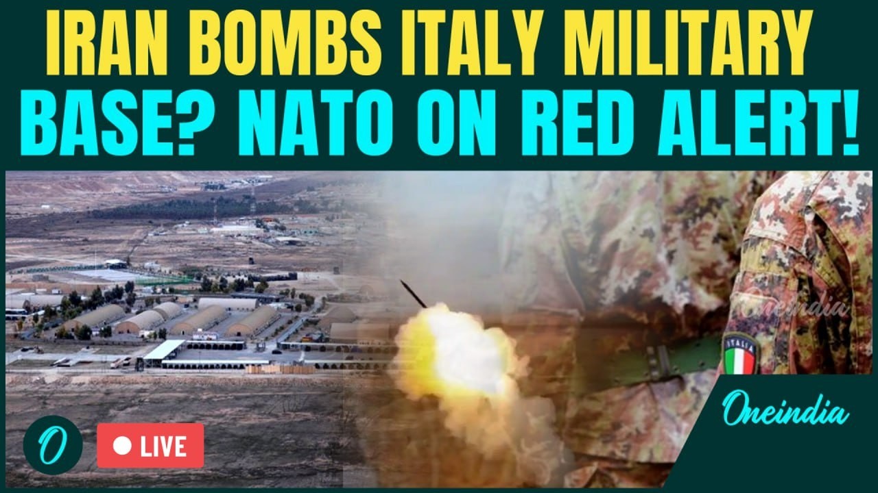 LIVE: Iran Missile Hits Italy Military Base In Erbil | 300+ Troops Run For Cover | NATO Vs Iran?