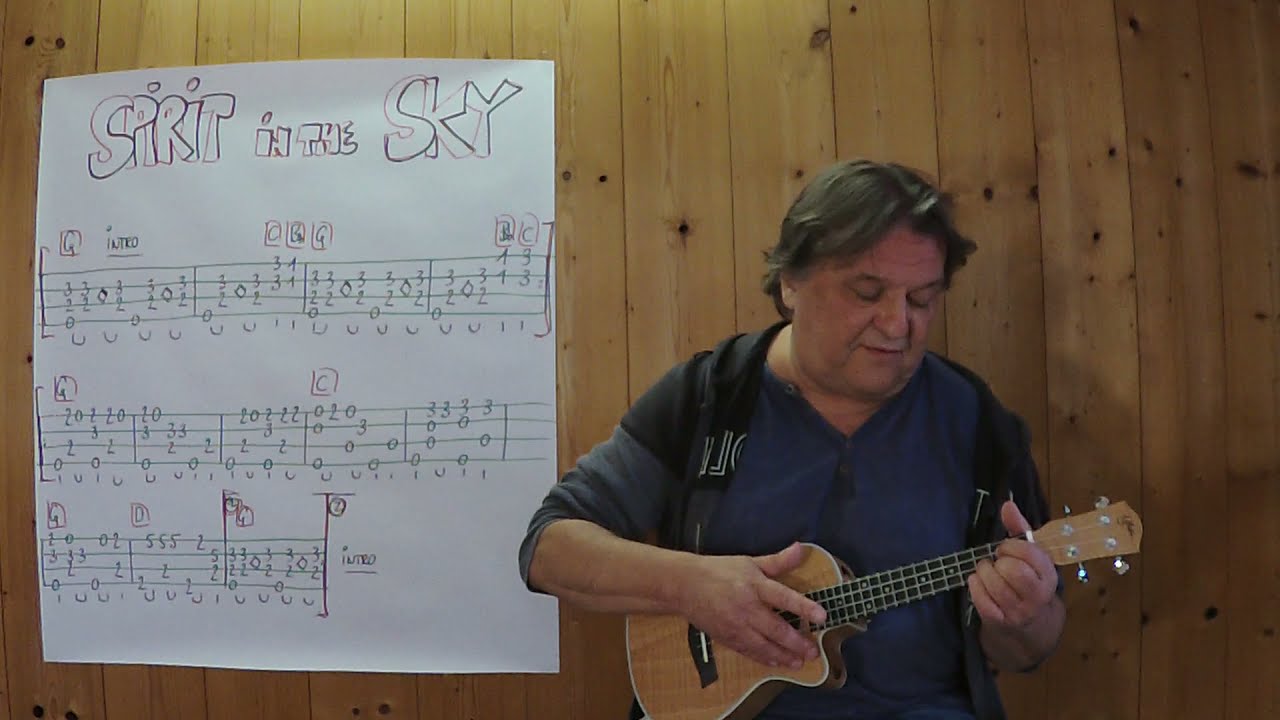 UKULELE Lesson # 451: SPIRIT IN THE SKY (Norman Greenbaum)