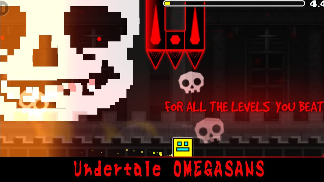 Undertale OMEGASANS (Harder) + Both Difficulties + all Hidden Darkan Endings by me (Geometry Dash)