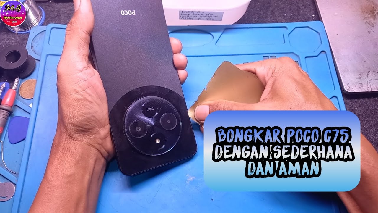 CARA BONGKAR POCO C75 DENGAN SEDERHANA DAN AMAN‼️