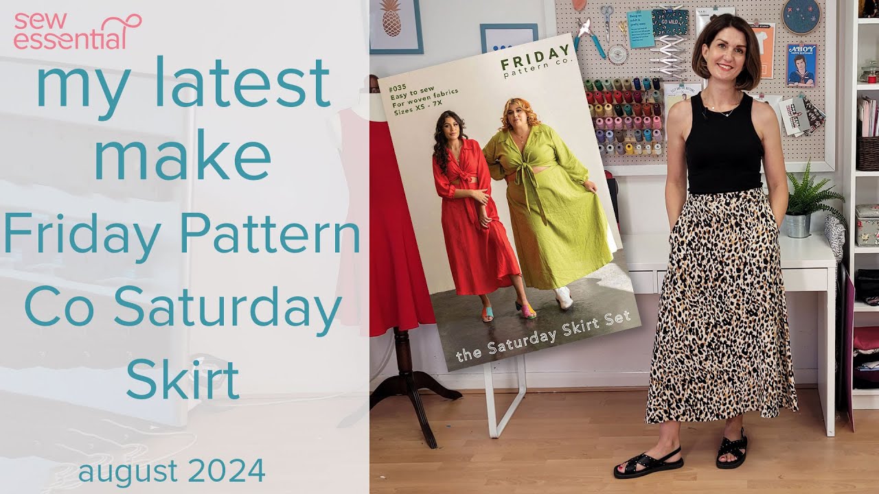 My Latest Make - The Friday Pattern Company Saturday Skirt - August 2024