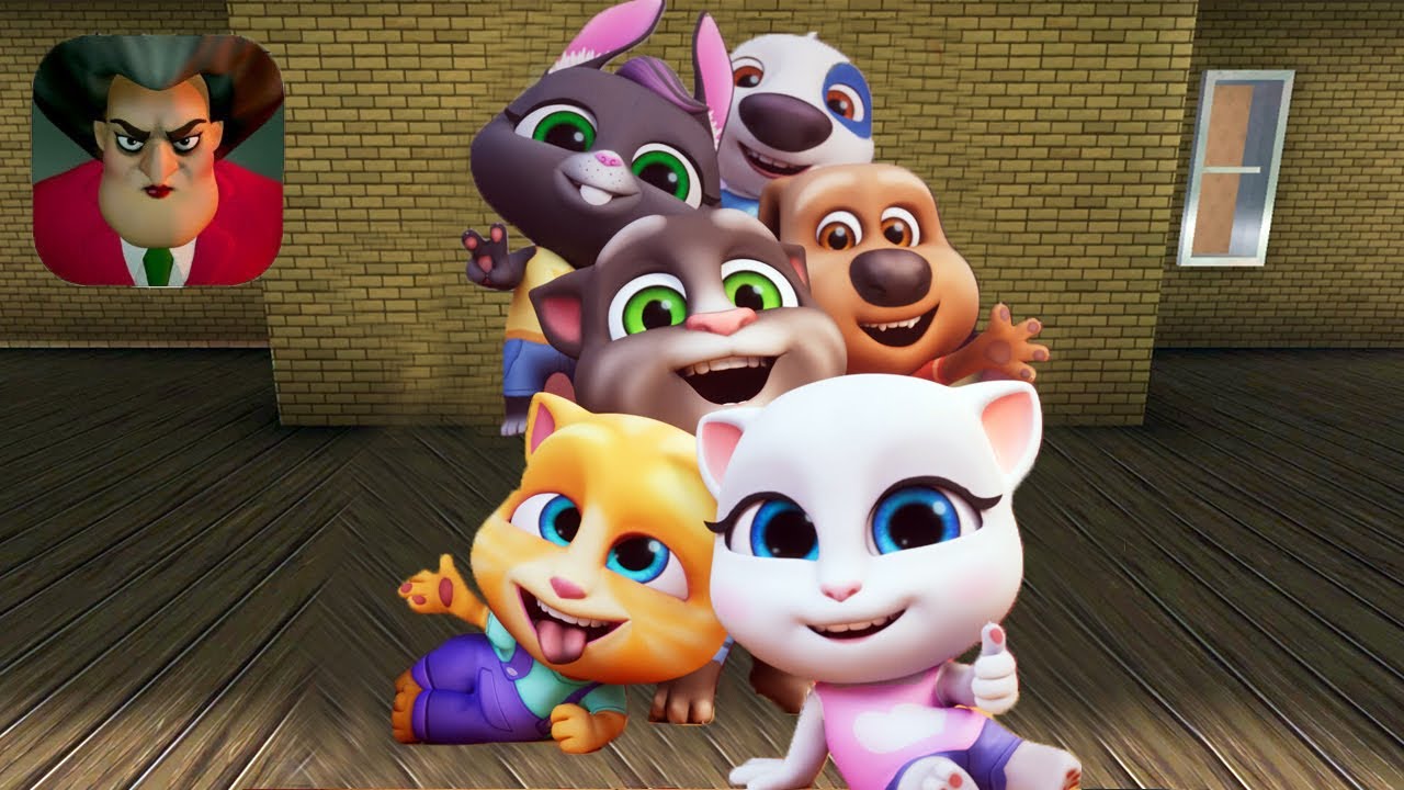 Scary Teacher 3D Talking Tom & Friends New Update - Ginger Chapter 2 Part 2 (IOS ANDROID)