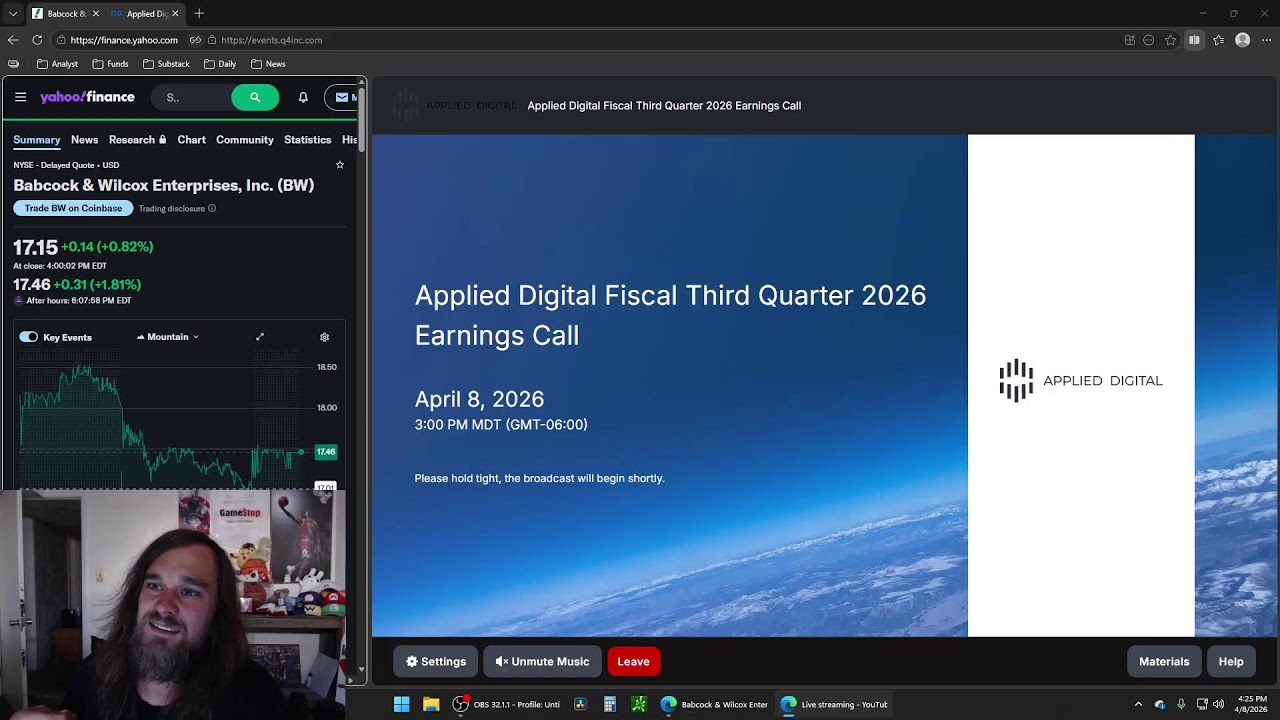 $APLD APPLIED DIGITAL STOCK EARNINGS CALL LIVE