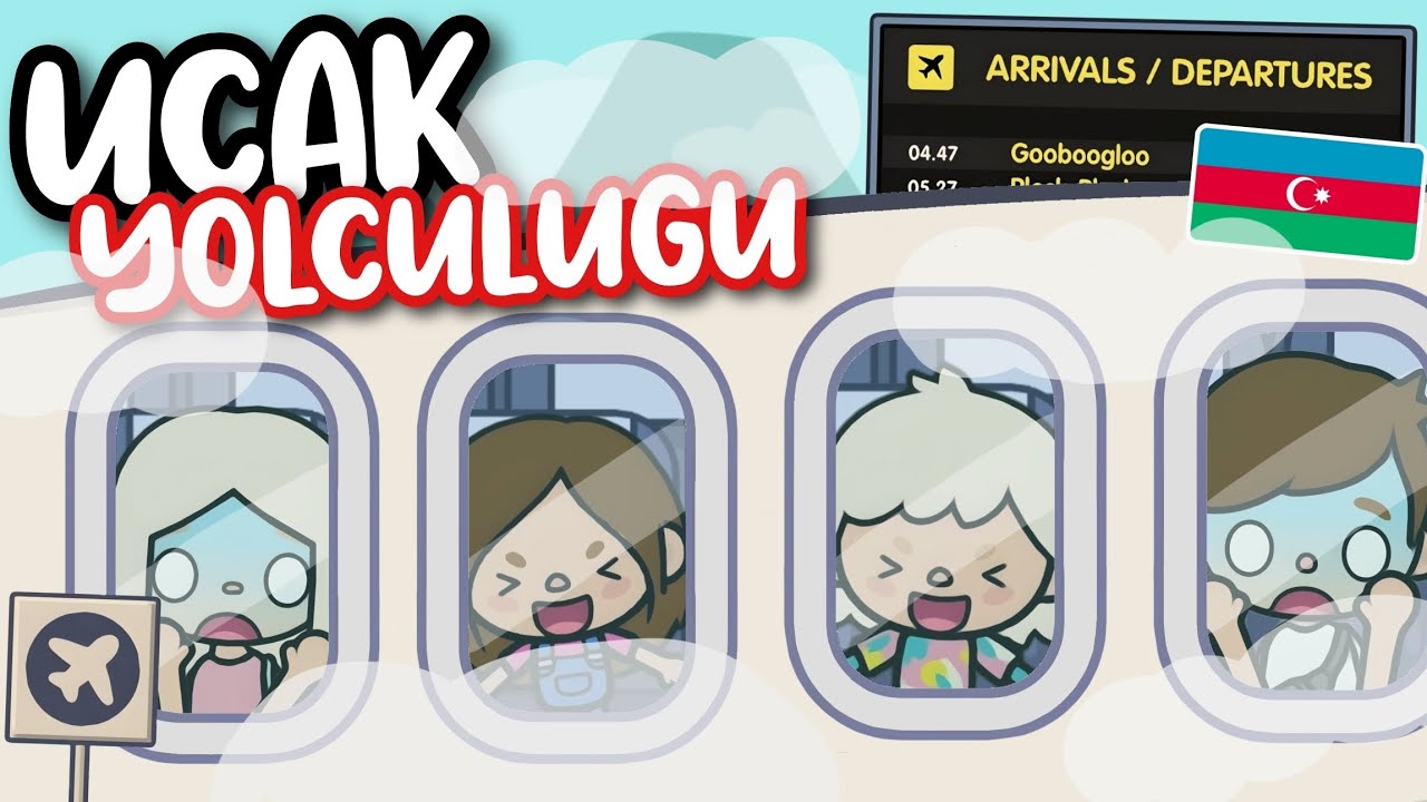 TOCA WORLD OLAYLI UÇAK YOLCULUĞU!!! ✈️ 🧳 😱  (Azerbaycan tatili 2. Bölüm) |TOCA DAİSY