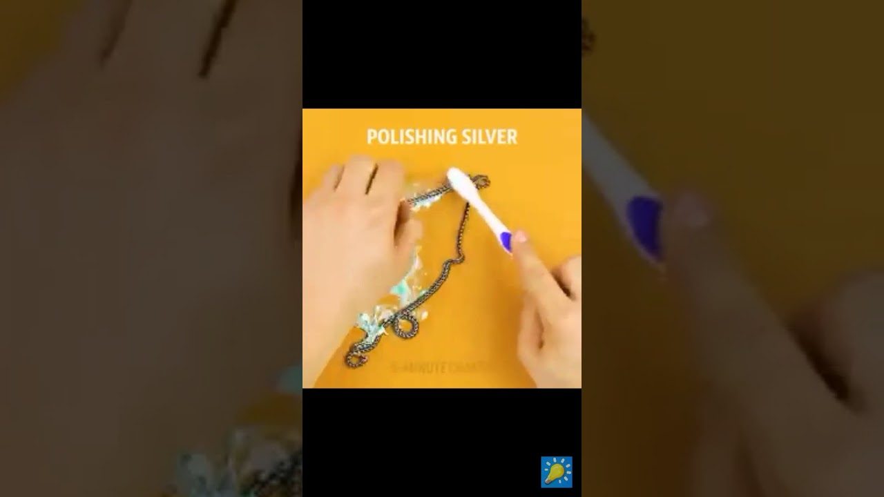 easily clean silver chain at home🏠😍🤣