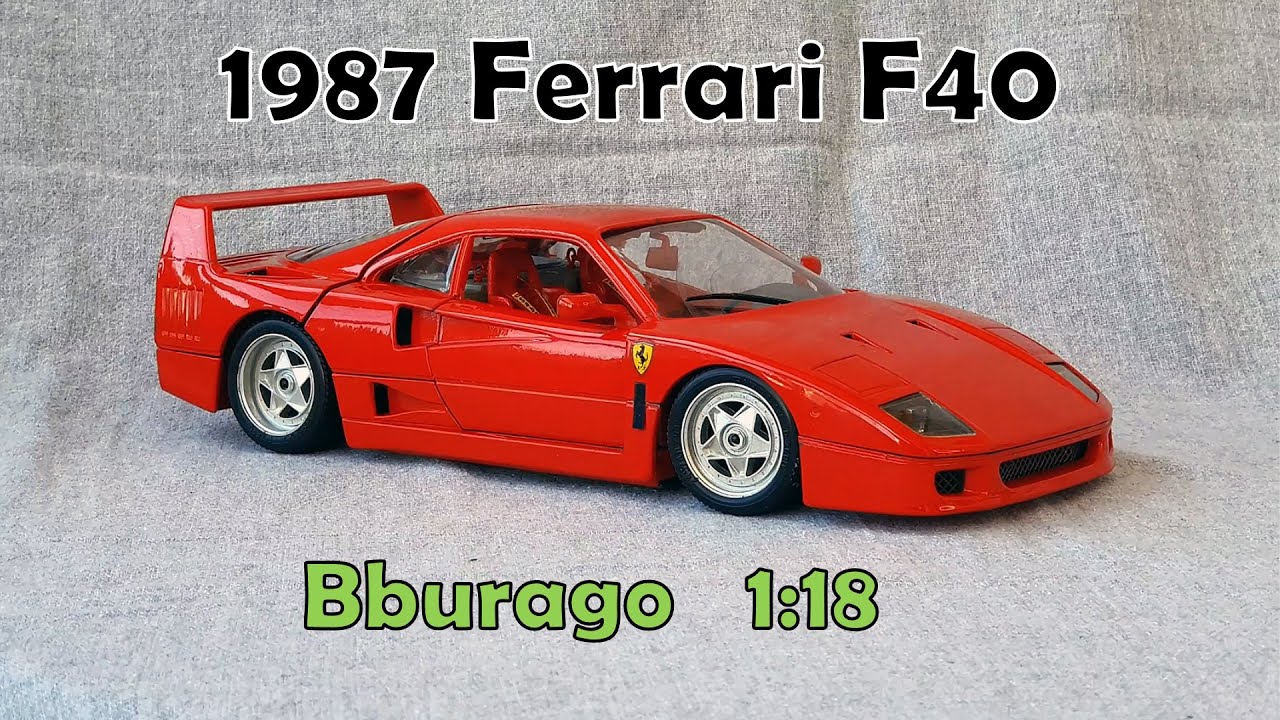 Diecast 1987 Ferrari F40 (Bburago) 1:18