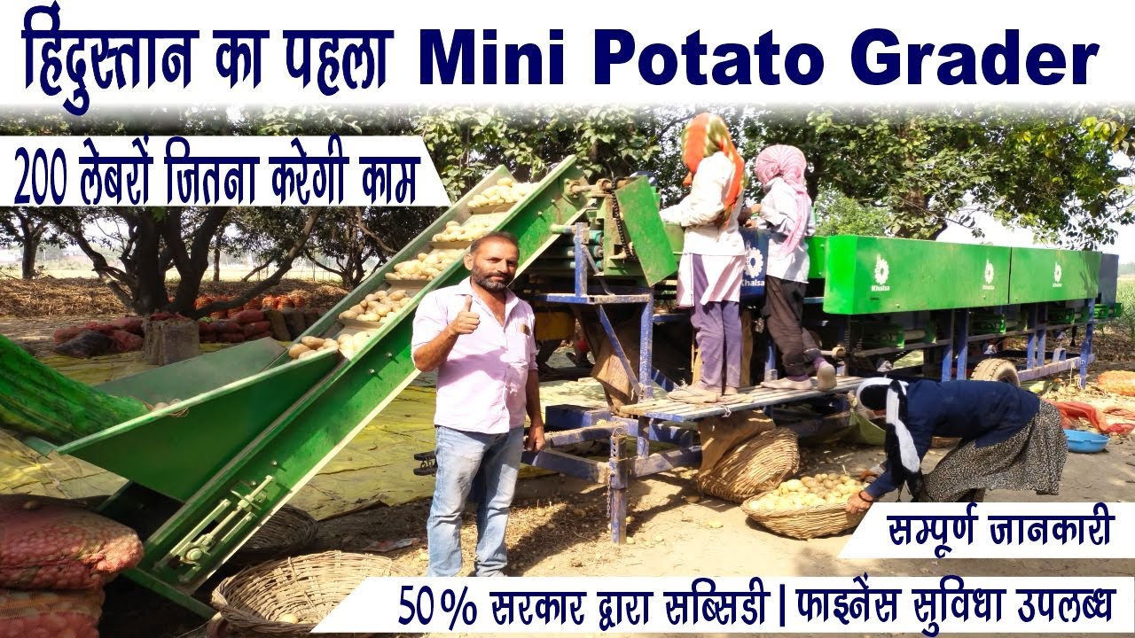 KHALSA MiNi POTATO GRADER 👌🏻₹50-60 हजार की लेबर की रोज बचत🥲कितनी कीमत? क्या विशेषताएं😃Mob-9927045722