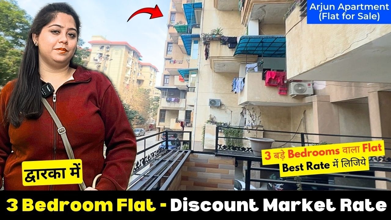 Best Market Deal, 3 BHK Flat for Sale - Dwarka Sec 7, New Delhi (Arjun Apartment)