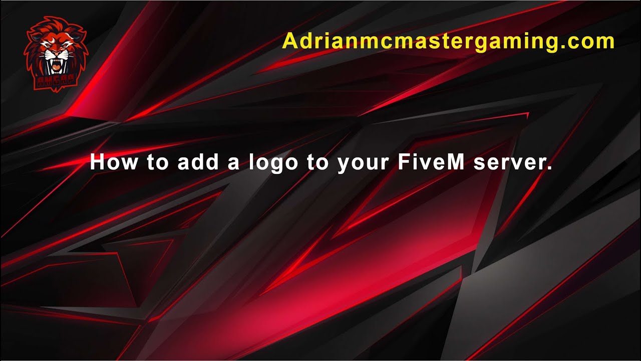 How to add a logo to your FiveM server.