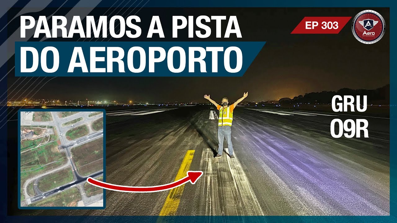 Por que a PISTA do Aeroporto de Guarulhos PAROU PARA LIMPEZA?