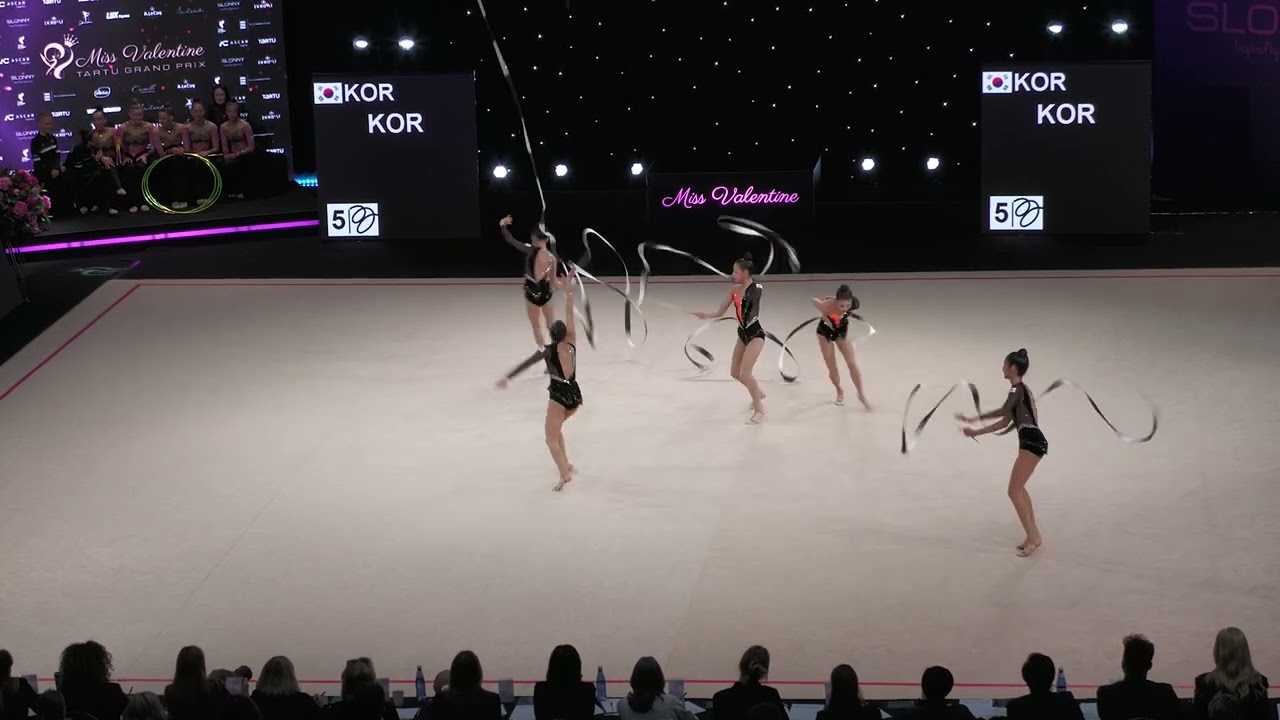Miss Valentine 2026. Tartu. Estonia. Rhythm and You - KOR. FIG RGG Junior 5ribbon Final. KOR