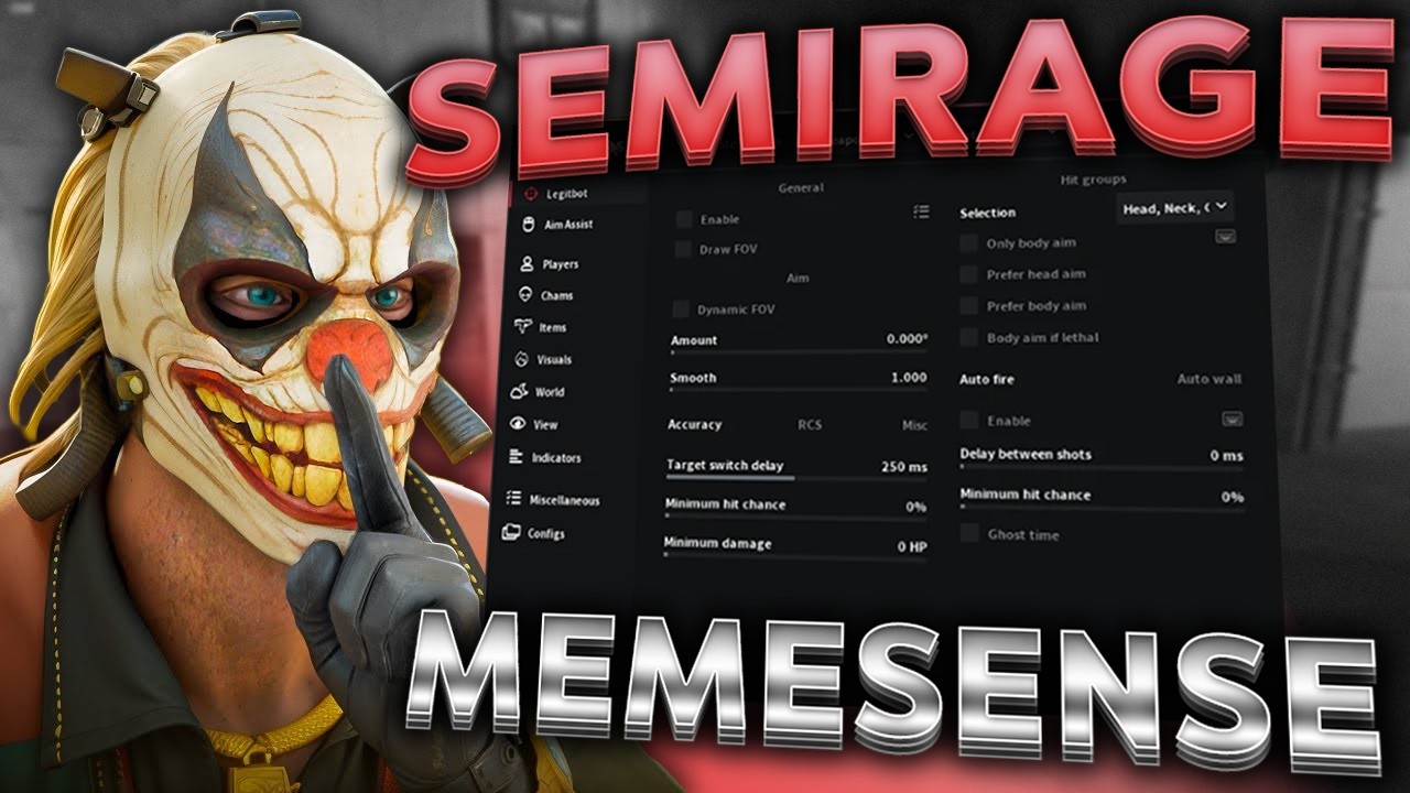 Использование читов CS2 SEMI RAGE в PRIME с MEMESENSE.GG (FREE CFG)