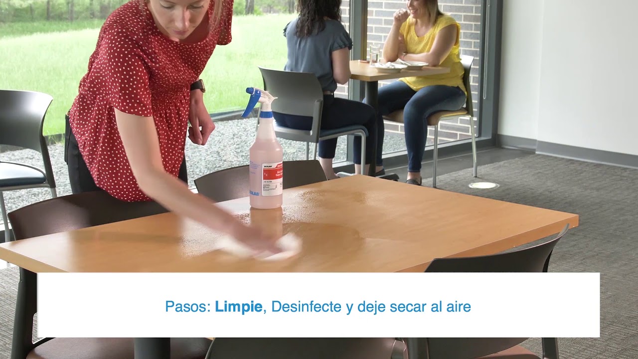 Sink & Surface Cleaner Sanitizer Spray Bottle Procedure Spanish Latin America