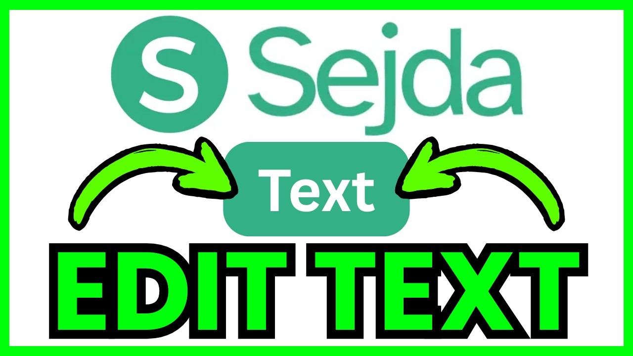 How To EDIT TEXT In Sejda PDF (QUICK & EASY) 2026