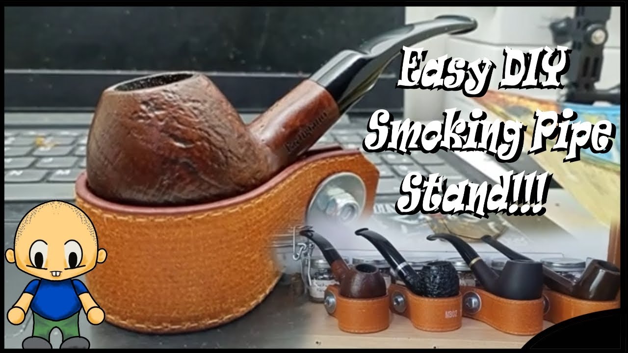 Easy DIY Leather Smoking Pipe Stand!!!