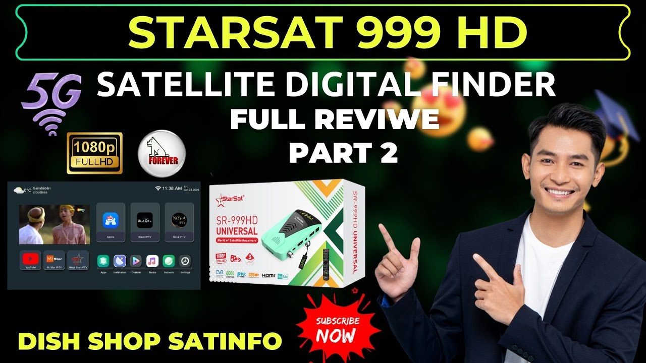 বাজারে এলো নিউ রিসিভার Starsat 999 HD Universal Forever Rechivar Reviwe  2026 Prat 2
