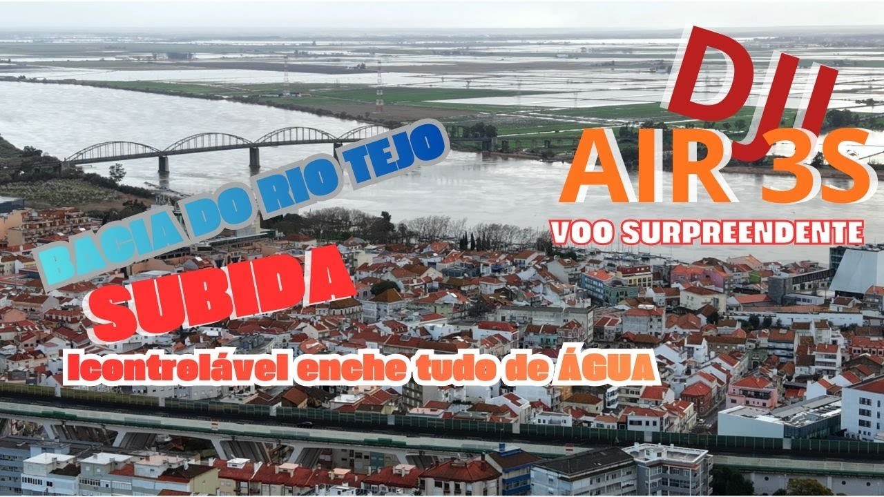 AIR 3S Faz Voo SURPREENDENTE na Bacia do RIO TEJO, Portugal