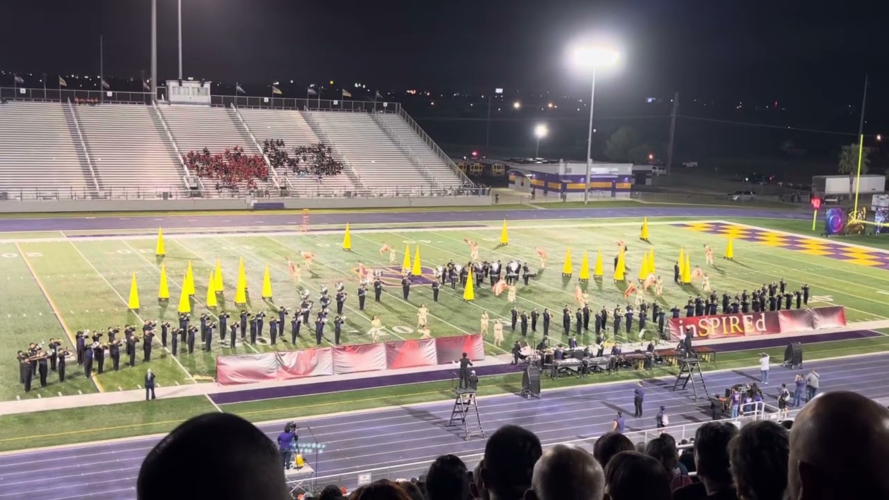 San Benito HS band performing at Pigskin in San Benito on 10/19/24