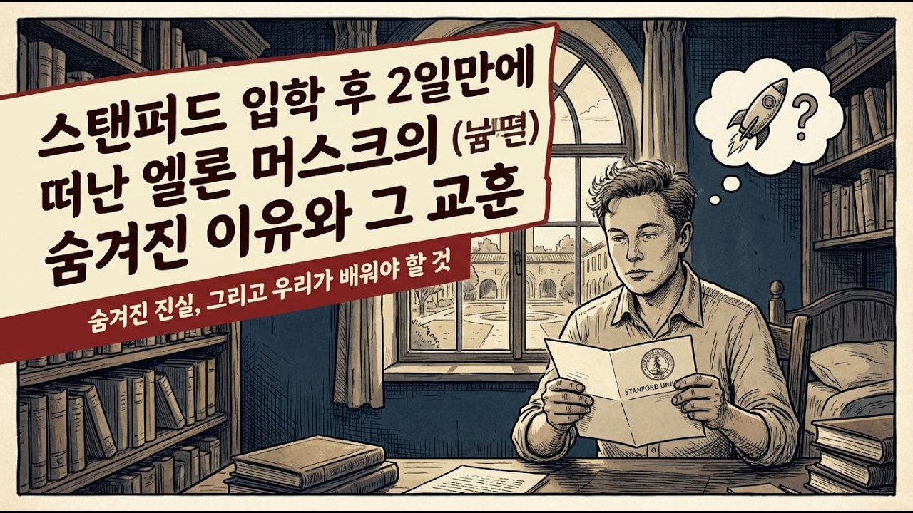 엘론머스크 스탠퍼드 입학 후 2일만에 떠난 엘론 머스크의 숨겨진 이유와 그 교훈